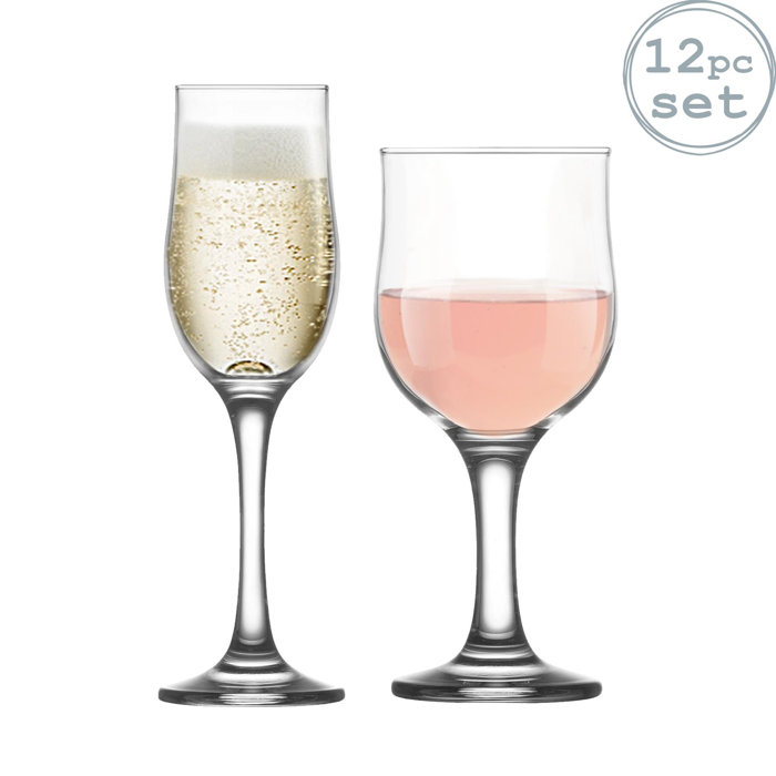 LAV 12 Piece Glass Assorted Glassware Set Wayfair.co.uk